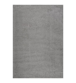 Tapis shaggy à poils longs Gris 160x230 cm