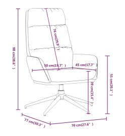 Chaise de relaxation Jaune moutarde Tissu