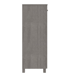 Armoire à chaussures HAMAR Gris clair 85x40x108 cm Pin massif