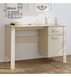 Bureau HAMAR Marron miel 113x50x75 cm Bois massif de pin