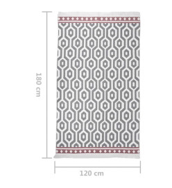 Tapis Gris 120x180 cm Coton