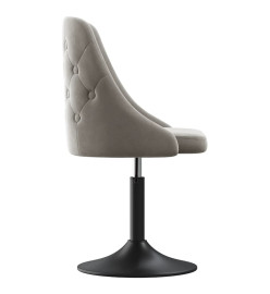 Tabouret de bar Gris clair Velours