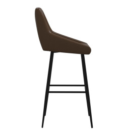 Tabouret de bar Marron foncé Similicuir