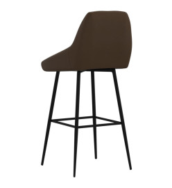 Tabouret de bar Marron foncé Similicuir