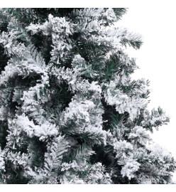 Sapin de Noël artificiel avec neige floquée Vert 300 cm PVC