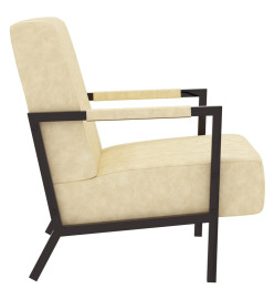 Fauteuil Crème Similicuir