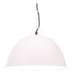 Lampe suspendue industrielle vintage 25 W Blanc Rond 41 cm E27