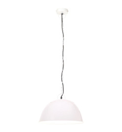 Lampe suspendue industrielle vintage 25 W Blanc Rond 41 cm E27