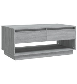 Table basse Sonoma gris 102,5x55x44 cm Aggloméré