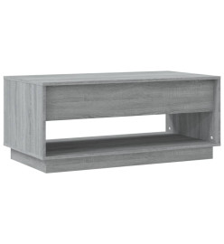 Table basse Sonoma gris 102,5x55x44 cm Aggloméré