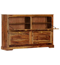 Armoire à chaussures 140 x 35  x 90 cm Bois massif de Sesham