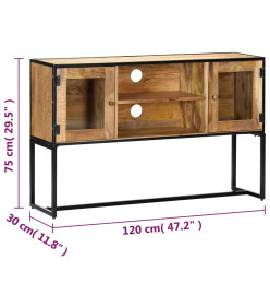 Meuble TV 120 x 30 x 75 cm Bois de récupération massif