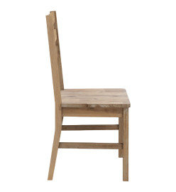 Chaises à manger lot de 2 bois d'acacia solide