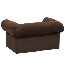 Canapé pour chien avec tiroir Marron 75x50x38 cm Peluche