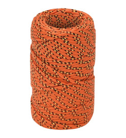 Corde de bateau Orange 2 mm 100 m Polypropylène