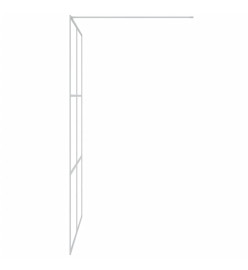 Paroi de douche Argenté 140x195 cm Verre ESG transparent