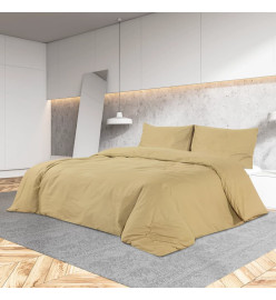 Ensemble de housse de couette Taupe 135x200 cm Coton