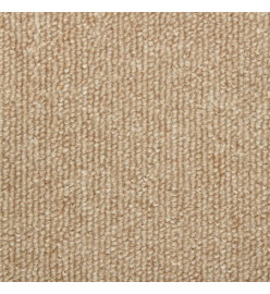 Tapis d'escalier 15 pcs 65x21x4 cm Taupe