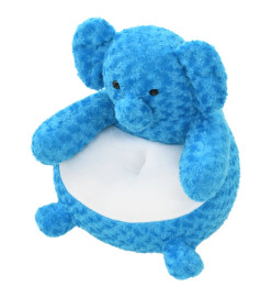 éléphant en peluche Bleu