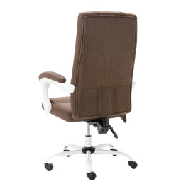 Chaise de bureau de massage Marron Tissu