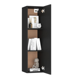 Ensemble de meubles TV 8 pcs Noir Aggloméré