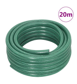 Tuyau d'arrosage avec jeu de raccords vert 0,6" 20 m PVC