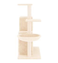 Arbre à chat avec griffoirs en sisal Crème 83 cm