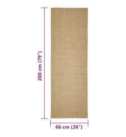 Tapis en sisal pour griffoir 66x200 cm