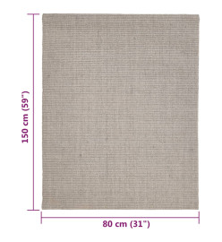 Tapis en sisal pour griffoir sable 80x150 cm