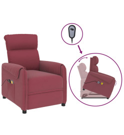 Fauteuil de massage Rouge bordeaux Tissu