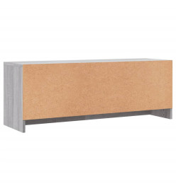 Meuble TV sonoma gris 102x30x37,5 cm bois d'ingénierie