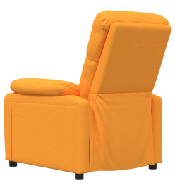 Fauteuil électrique de massage Jaune foncé Tissu