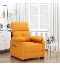 Fauteuil de massage Jaune foncé Tissu