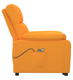 Fauteuil de massage Jaune foncé Tissu