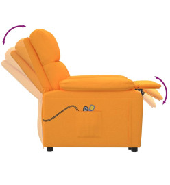 Fauteuil de massage Jaune foncé Tissu