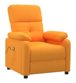 Fauteuil de massage jaune foncé tissu