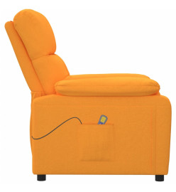 Fauteuil de massage jaune foncé tissu