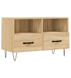 Meuble TV Chêne sonoma 80x36x50 cm Bois d'ingénierie