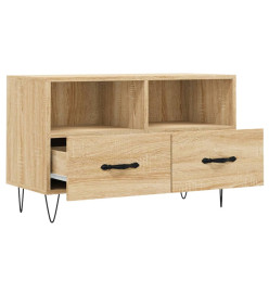 Meuble TV Chêne sonoma 80x36x50 cm Bois d'ingénierie