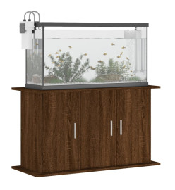 Support d'aquarium chêne marron 101x41x58 cm bois d'ingénierie