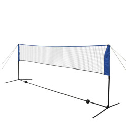 Filet de badminton avec volants 300 x 155 cm