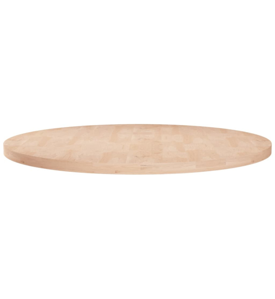 Dessus de table rond Ø60x2,5 cm Bois de chêne massif non traité