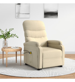 Fauteuil de massage Crème Tissu