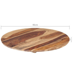 Dessus de table Bois solide Rond 25-27 mm 40 cm