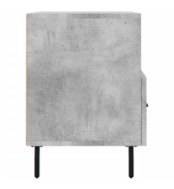 Meuble TV Gris béton 80x36x50 cm Bois d'ingénierie