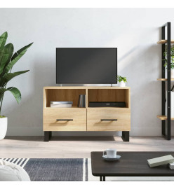 Meuble TV Chêne sonoma 80x36x50 cm Bois d'ingénierie