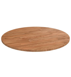 Dessus de table rond Marron clair Ø50x1,5 cm Bois chêne traité