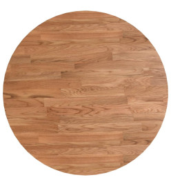 Dessus de table rond Marron clair Ø50x1,5 cm Bois chêne traité