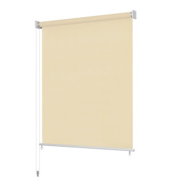 Store roulant d'extérieur 120 x 230 cm Couleur crème