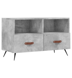 Meuble TV Gris béton 80x36x50 cm Bois d'ingénierie